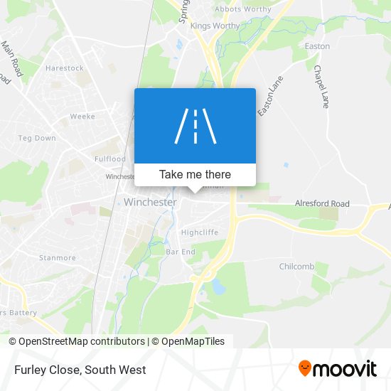 Furley Close map