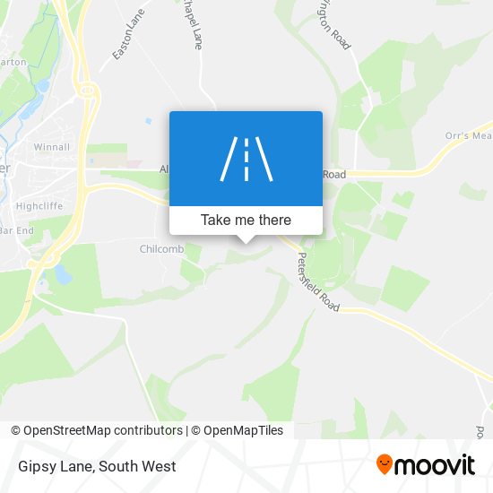 Gipsy Lane map