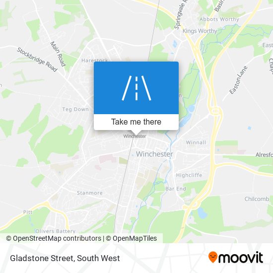 Gladstone Street map