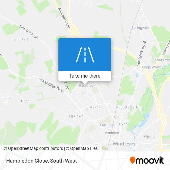 Hambledon Close map