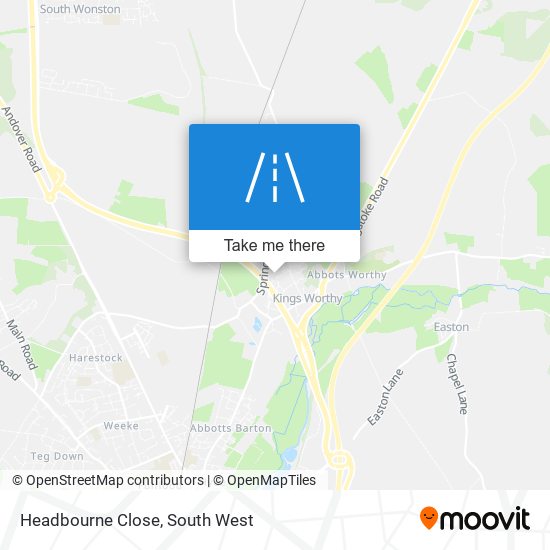 Headbourne Close map