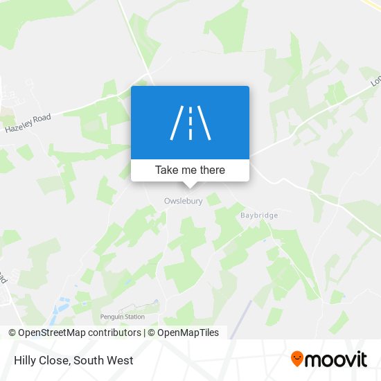 Hilly Close map
