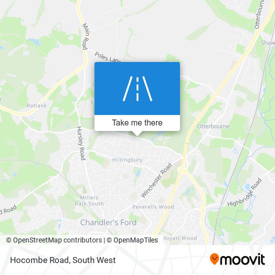 Hocombe Road map