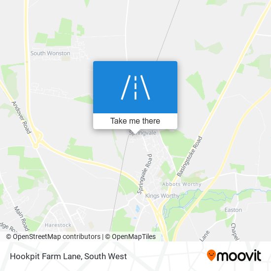 Hookpit Farm Lane map