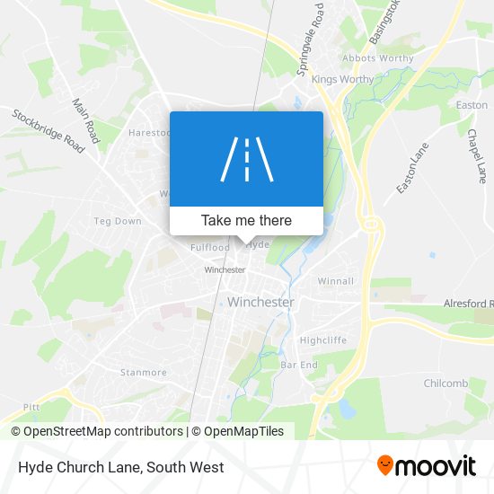 Hyde Church Lane map