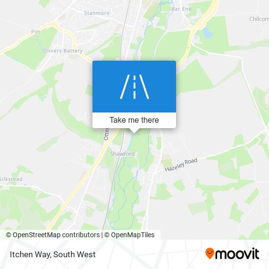 Itchen Way map