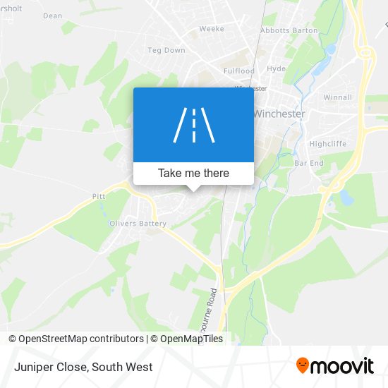 Juniper Close map