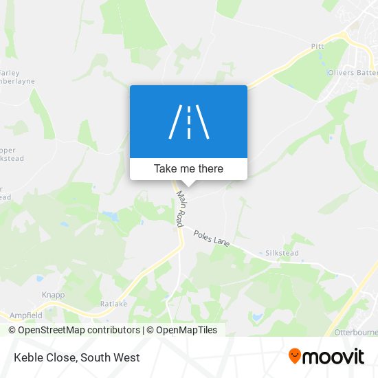 Keble Close map
