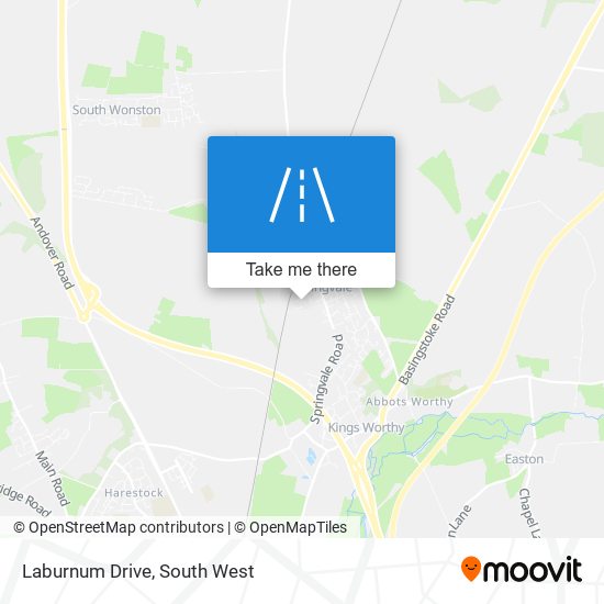 Laburnum Drive map