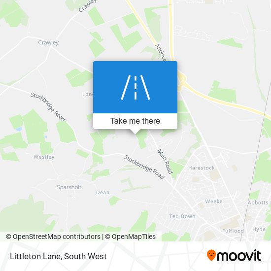 Littleton Lane map