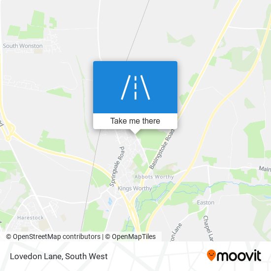 Lovedon Lane map