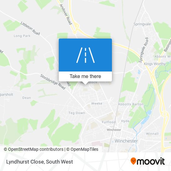 Lyndhurst Close map
