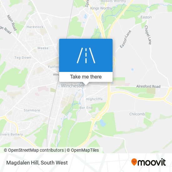 Magdalen Hill map