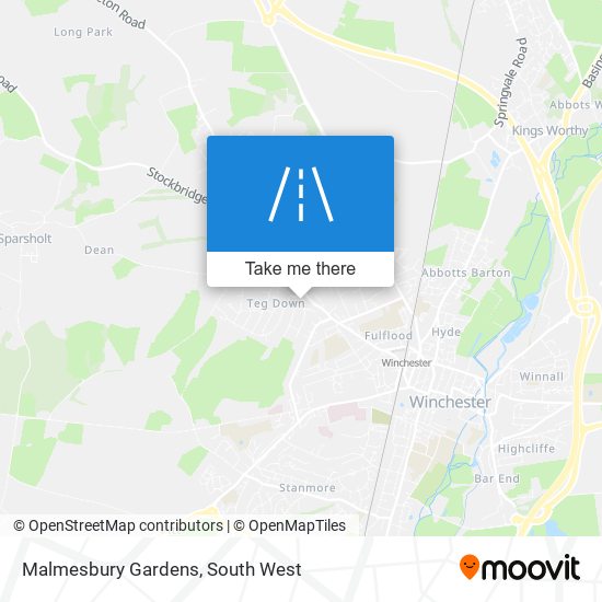 Malmesbury Gardens map