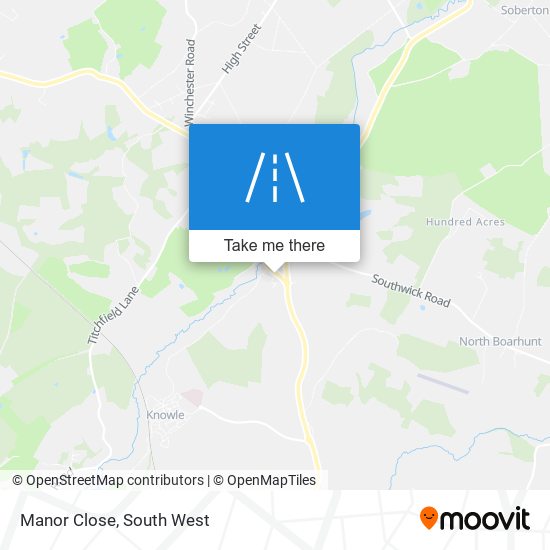 Manor Close map