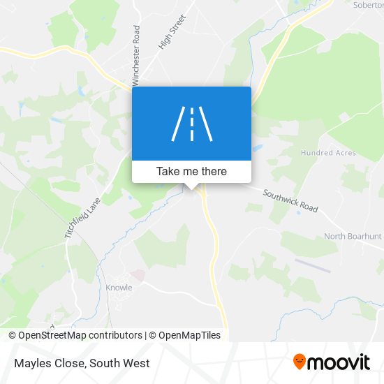 Mayles Close map