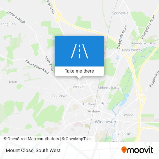 Mount Close map