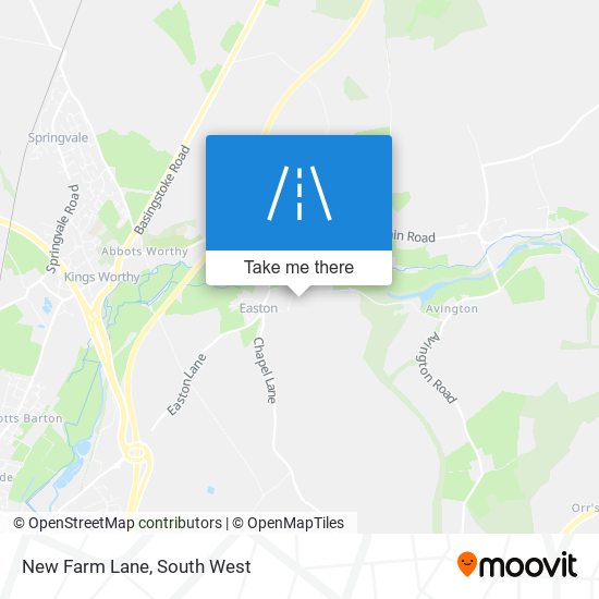 New Farm Lane map