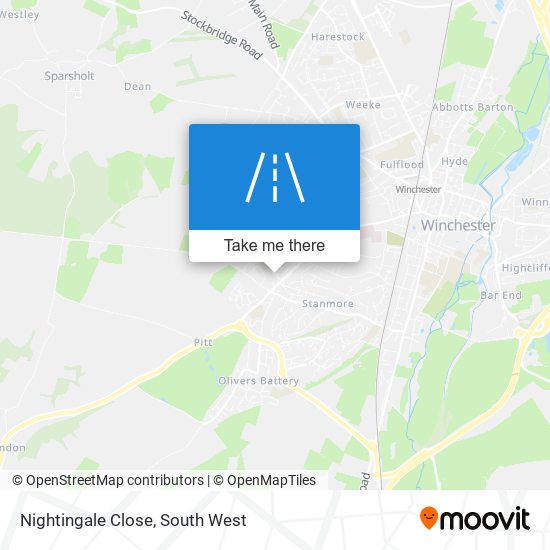Nightingale Close map