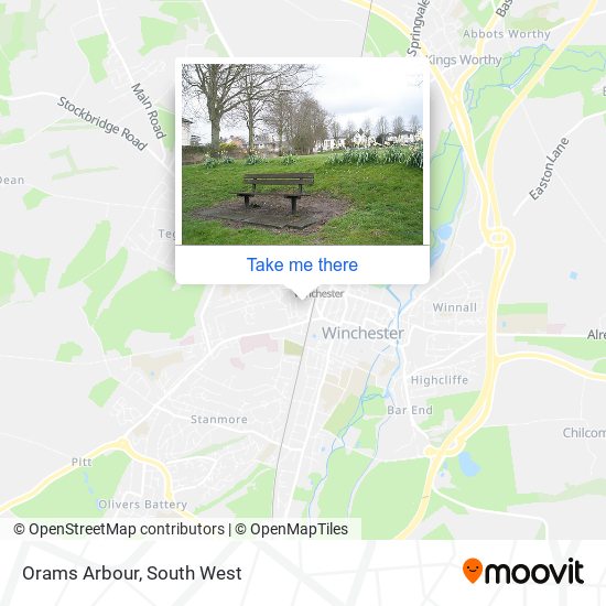 Orams Arbour map