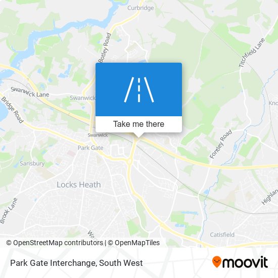 Park Gate Interchange map