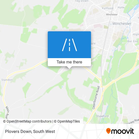 Plovers Down map