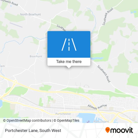 Portchester Lane map