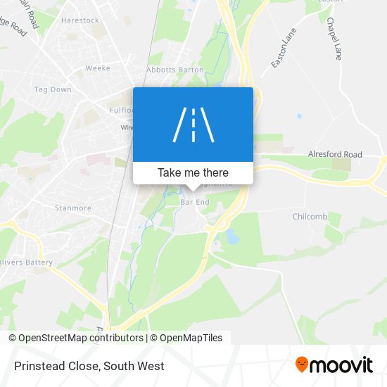 Prinstead Close map