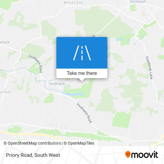 Priory Road map