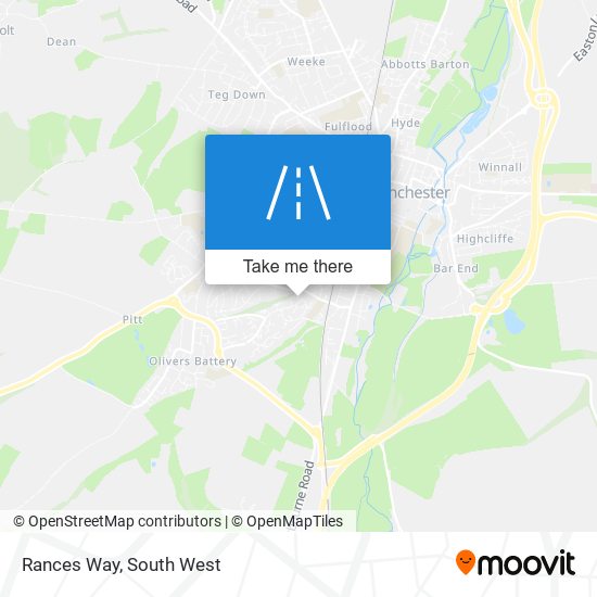 Rances Way map