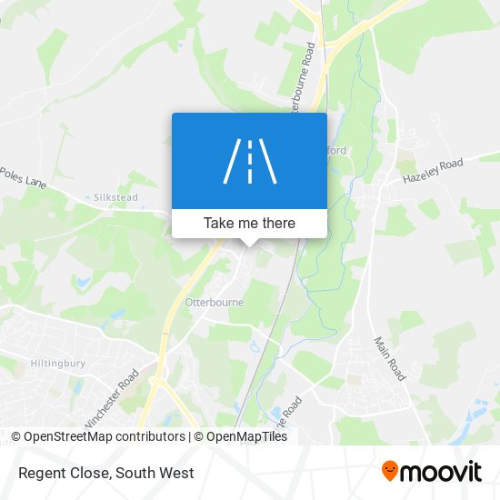 Regent Close map
