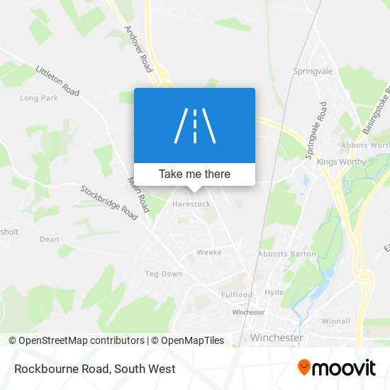 Rockbourne Road map