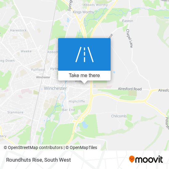 Roundhuts Rise map