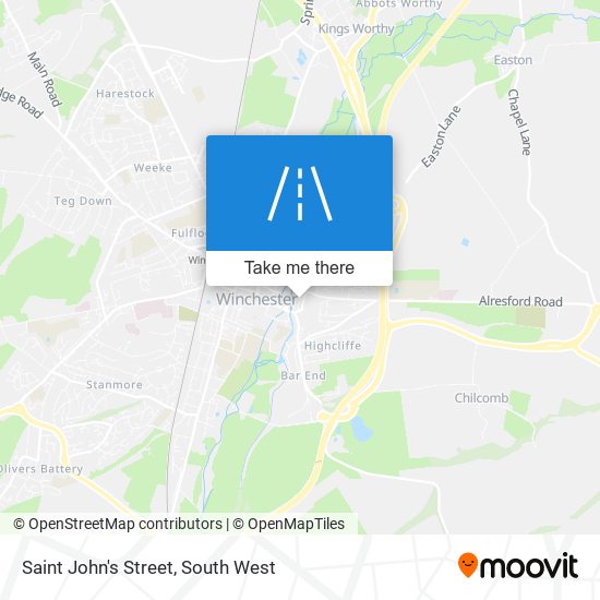 Saint John's Street map