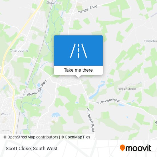 Scott Close map