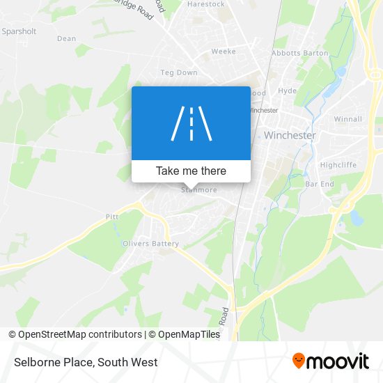 Selborne Place map