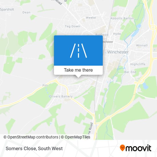 Somers Close map
