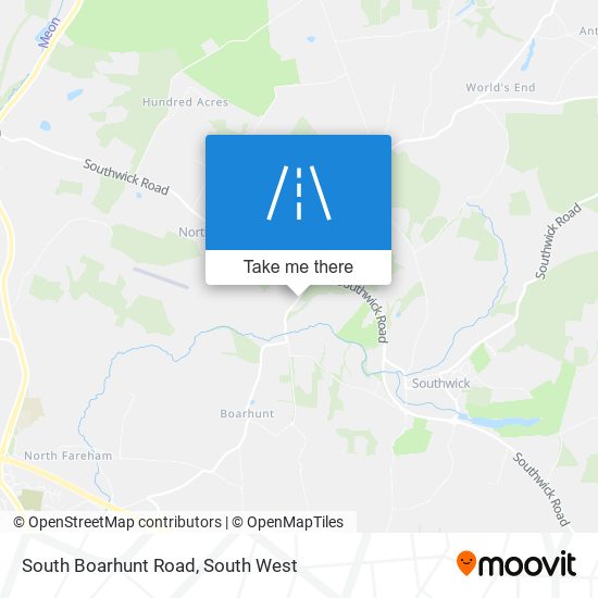 South Boarhunt Road map