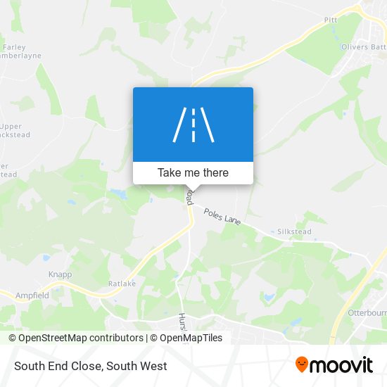 South End Close map