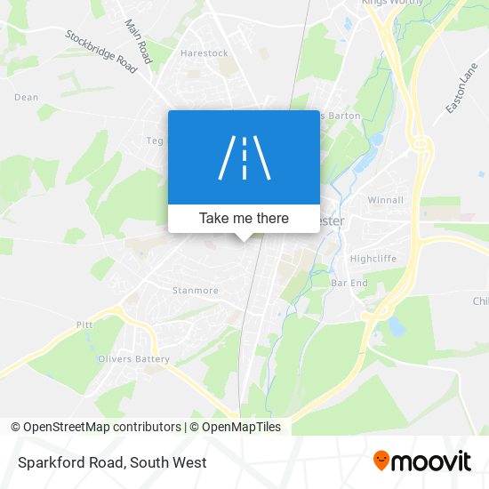 Sparkford Road map