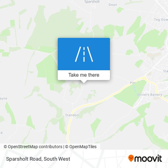 Sparsholt Road map