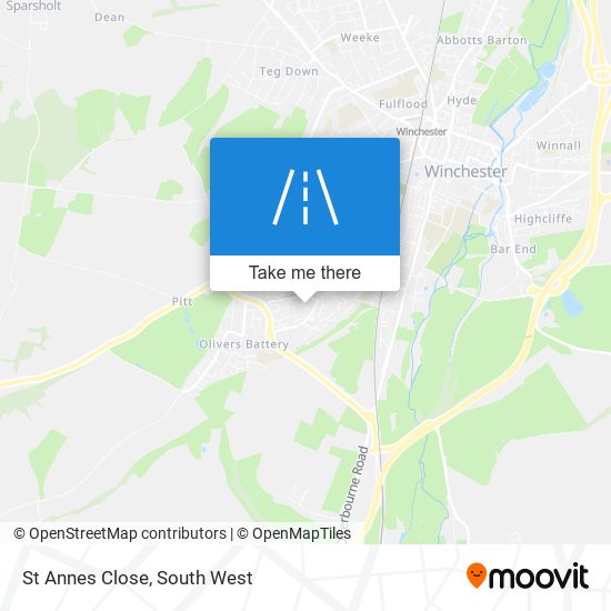 St Annes Close map