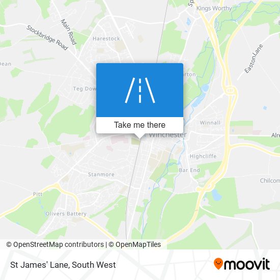 St James' Lane map