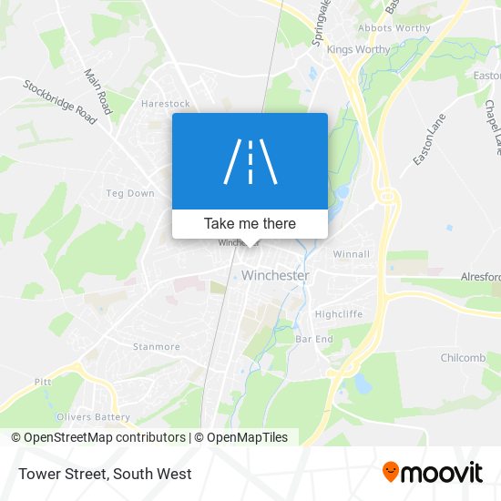 Tower Street map