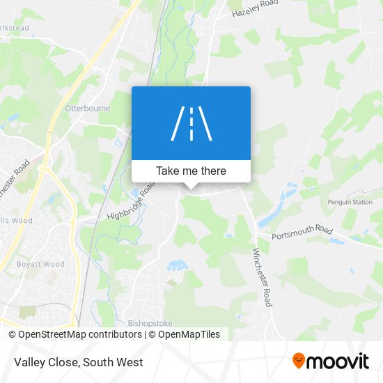 Valley Close map