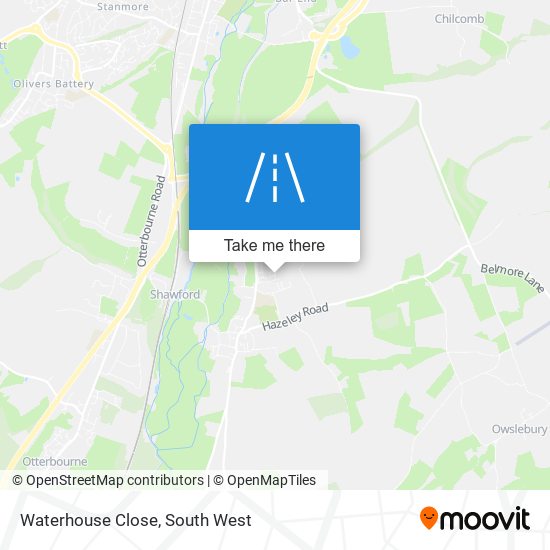 Waterhouse Close map