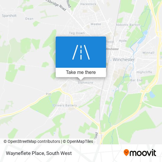 Wayneflete Place map