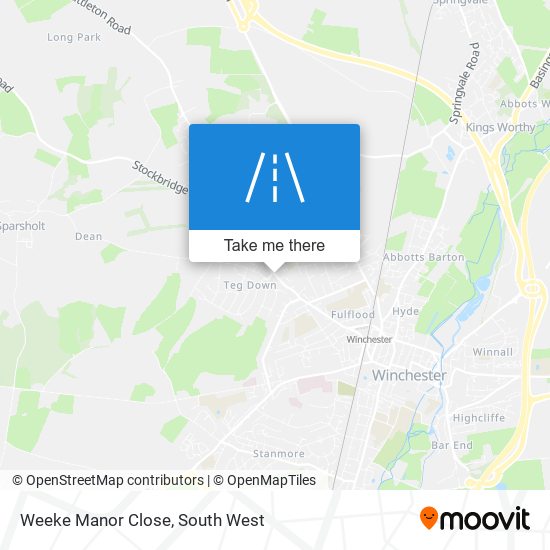 Weeke Manor Close map