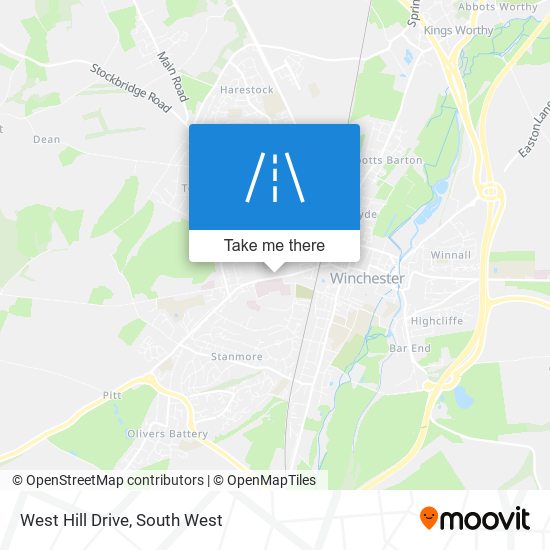 West Hill Drive map
