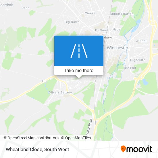 Wheatland Close map
